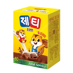 동서 제티 초코렛맛 80T 1개 초코 코코아, 17g, 80개입