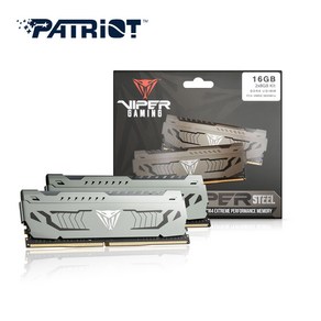 패트리어트 DDR4 16G PC4-28800 CL18 VIPER STEEL 3600MHz (8G*2) 듀얼패키지 파인인포, 2개