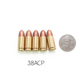 아크로 황동 더미탄 5종 모형탄 모형 총알 탄피, 38ACP*5개입, 1개