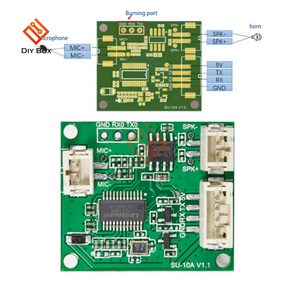 SU10A 지능형 오프라인 음성 인식 모듈 조명 스위치 칩 사운드 컨트롤 보드 음성 인식 모듈