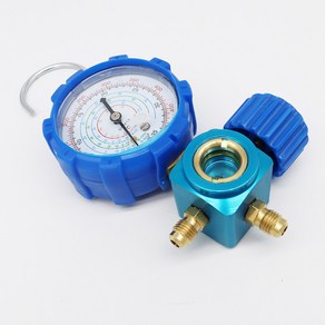 에어컨 R134A 부품 냉동공구 게이지 냉매 매니폴드 압력계 충전 기기 도구 R410A R22 R404A 용, 1개
