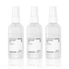 이니스프리 마이 퍼퓸드 바디 앤 헤어 미스트 피치프룻, 100ml, 3개