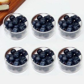 퓨어 내열유리 원형 소스볼, 6개, 투명 S