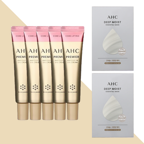 AHC 시즌12 프리미어 앰플 인 아이크림 코어리프팅12ml 5개+딥모이스트팩20매, 12ml, 1세트