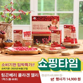 [한파주의 면역 충전 특가] 네츄럴 링곤베리 콜라겐 1set(60포) 젤리스틱, 20g, 60개