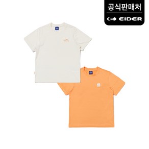 아이더 키즈 POP ON 베이직 2 PACK 반팔 티셔츠 JUM23283W9