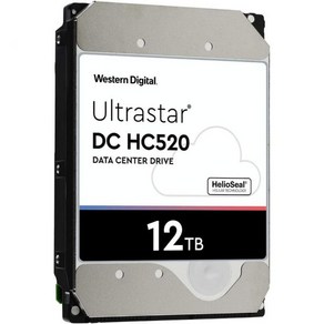 하드디스크 컴퓨터 Hdd 내장하드 HGST WD 울트라스타 DC HC520 HDD  HUH721212ALE600 12TB 7.2K SATA 6Gbs 256MB 캐시 3.5인치