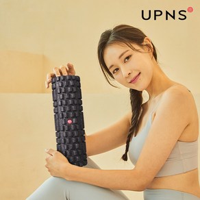 UPNS 지압 돌기 마사지 하드 EPP 미니 폼롤러 30cm, 블랙, 1개