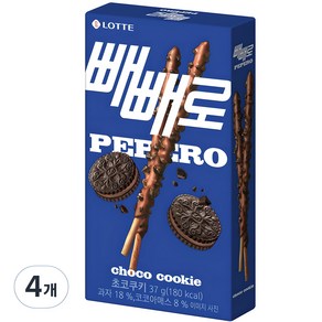 빼빼로 초코쿠키, 37g, 4개