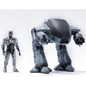 Hiya Toys 히야 토이 SDCC 로보캅 ED-209 대 18 스케일 액션 피규어 2팩, 2개