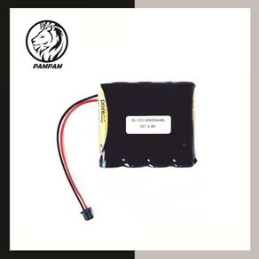 PORESO 4.8V AA 600mAh DF3컨 니카드 Ni-CD RC카 배터리 리드선