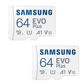 삼성전자 마이크로SD카드 EVO PLUS 64G MB-MC64KA/KR 2P, 64GB, 2개