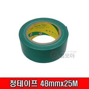 철모아 청테이프 25M 보수테이프 48mmx25M 청면테이프, 1개