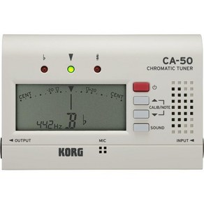 KORG 크로매틱 튜너 CA-50 취주악 브라스밴드 오케스트라 기타, 1개