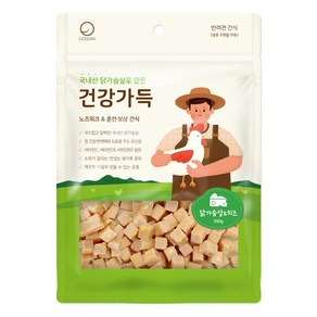 건강가득 닭가슴살 치즈 큐브 300g 대용량 국내산 굿데이간식, 1개