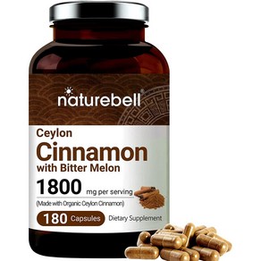 NatueBell 네이쳐벨 실론 시나몬 1800mg 180캡슐, 1개, 180정