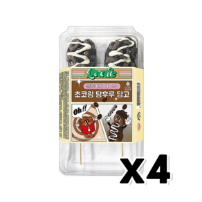 꽈페 초코링탕후루 당고 찰떡꼬치 120g x 4개