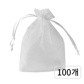 베러워커스 다용도 오간자 망사 포장 주머니 7 x 9cm, 100개입, 화이트