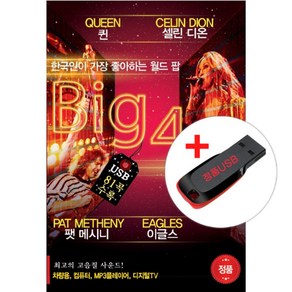 USB) 한국인이 가장 좋아하는 월드팝 Big 4 (81곡) - 퀸/셀린 디온/팻 메시니/이글스