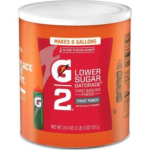 게토레이 Perform G2 02 Thirst Quencher 인스턴트 파우더 과일 펀치 드링크 19.4 Oz. 각 1