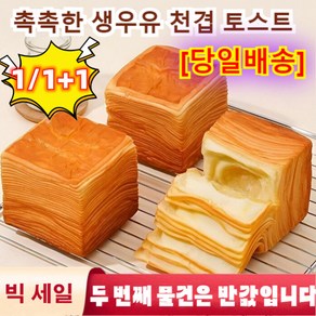 당일배송 생우유 천겹 토스트 우유 맛 토스트 식빵 버터 우유식빵 300g/박스 신선제작/독립포장, (300g/개 6개)*1박스 함유, 1개, 300g