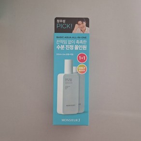 무슈제이 베이직 아쿠아 수분 진정 올인원 200ml 1개, 2개