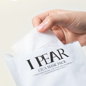 시카 마스크팩 I-PEAR 아이피어 화이트팜 미백 미선나무 병풀 과일 25g 5매 특허 등록, 1개, 5개입