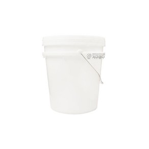 PP 백색 페인트 빈통 18L, 1개, PP 백색 페인트빈통 18L