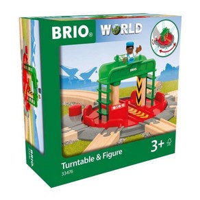 BRIO (브리오) WORLD 피겨 턴테이블 (열차 장난감 나무 레일) 33476, 1개