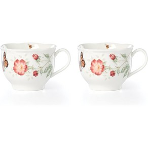 Lenox Buttefly Meadow 2-Piece Latte Mug 1.70 LB, 2개