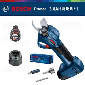 BOSCH 충전전지가위 12V 무선 전동가위 3.0Ah 배터리1 종이박스, 1개