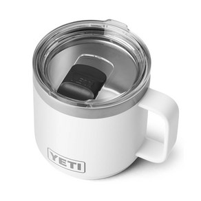 YETI 예티 램블러 14oz 머그컵 스테인리스 스틸 단열 손잡이 물컵 414ml, 1개, 7. WHITE