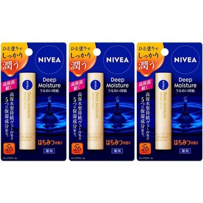 NIVEA 니베아 딥 모이스처 립 꿀향기 3병팩