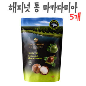 마카다미아스 오스트레일리아 해피넛 오리지널 225g 5팩, 1개