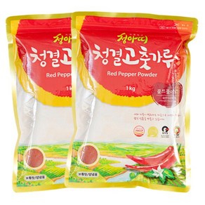 국산 청아띠 청결고춧가루 골드플러스 1kgx2팩, 매운맛_김치용, 2개, 1kg