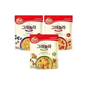 포스트 그래놀라 카카오호두510g 크랜베리아몬드570g 블루베리500g 현미00g, 카카오호두510, 510g, 2개