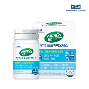 셀렉스 면역 프로바이오틱스 유산균&아연 1병 (250mg X 30캡슐)