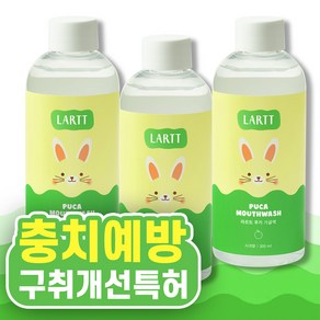 라르트 무알콜 충치예방 어린이가글 구강청결제 푸카가글 사과향 병가글 300 ml