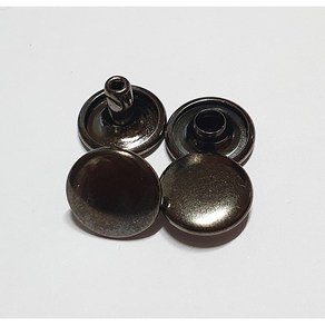 20SET 양면징 가시메 리벳 알 5mm~ 13mm, 흑니켈, 20개