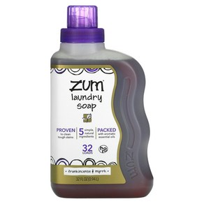 인디고와일드 Zum Clean 아로마테라피 세탁비누 0.94L(32fl oz)