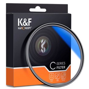 K&F Concept 58mm HMC UV 필터 블루코팅 Blue-Coated Slim MC UV Filte (58mm) - Japan AGC Glass