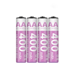 C타입 AAA건전지 1.5V 4개입 충전지 400mAH 리튬이온 리필 충전식 배터리 디지털도어락 초인종 충전용, 1개