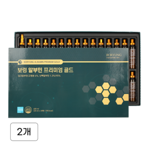 [1+1] 보령 알부민 프리미엄 골드 30병+30병 마시는 실크알부민, 2개, 600ml