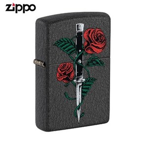 ZIPPO 라이터 프린팅 49778 Rose Dagge Tattoo Design 오일+심지+부싯돌 3종세트 포함