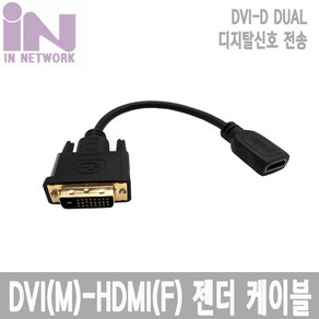 IN-DVIMH20CM DVI(M) TO HDMI(F) 20CM