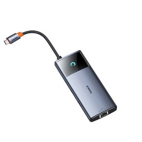 베이스어스 BS-OH084 메탈글림2 C타입 10in1 4K60 10G USB허브/10포트/멀티포트 무전원/C타입, 1개