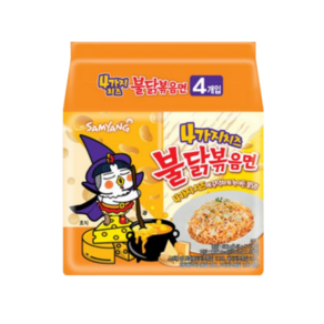 삼양식품 4가지치즈 불닭볶음면 145g x 4입, 4개