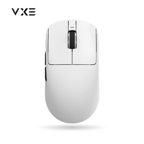 VXE R1 잠자리 마우스 초경량 무선 게이밍 PAW3395 SE, 화이트, 흰잠자리 R1