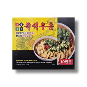 우불식당 즉석우동, 211.6g, 10개