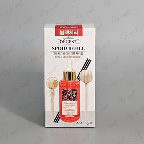 디센트 스포이드 차량용 디퓨저 100ml 리필 세트, 블랙체리, 1개